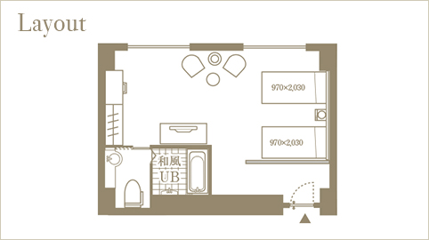 accessible twin layout