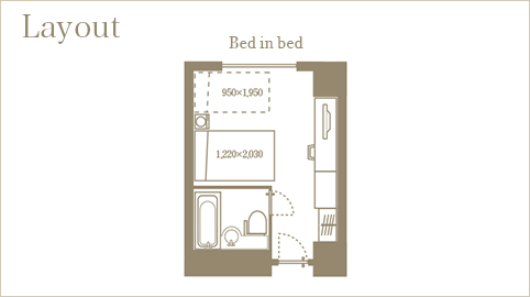 petit twin(bedtype) layout